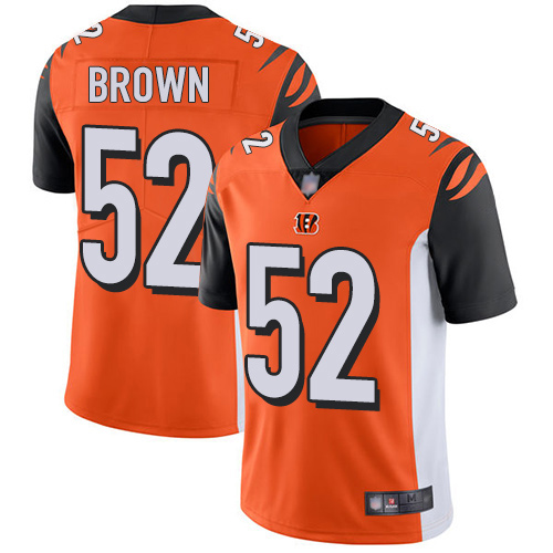 Cincinnati Bengals Limited Orange Men Preston Brown Alternate Jersey NFL Footballl 52 Vapor Untouchable